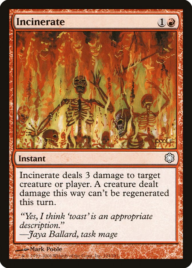 Incinerate [Coldsnap Theme Decks] | Shuffle n Cut Hobbies & Games