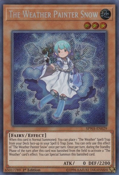 The Weather Painter Snow [SPWA-EN029] Secret Rare | Shuffle n Cut Hobbies & Games