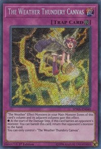 The Weather Thundery Canvas [SPWA-EN040] Secret Rare | Shuffle n Cut Hobbies & Games