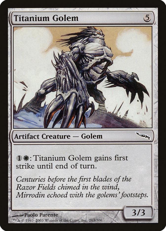 Titanium Golem [Mirrodin] | Shuffle n Cut Hobbies & Games