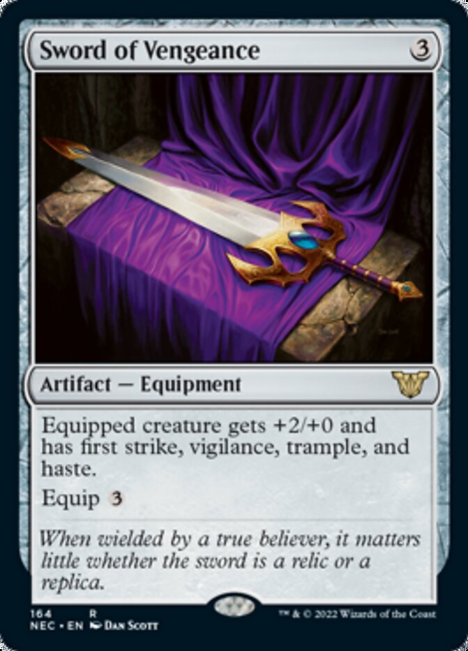 Sword of Vengeance [Kamigawa: Neon Dynasty Commander] | Shuffle n Cut Hobbies & Games