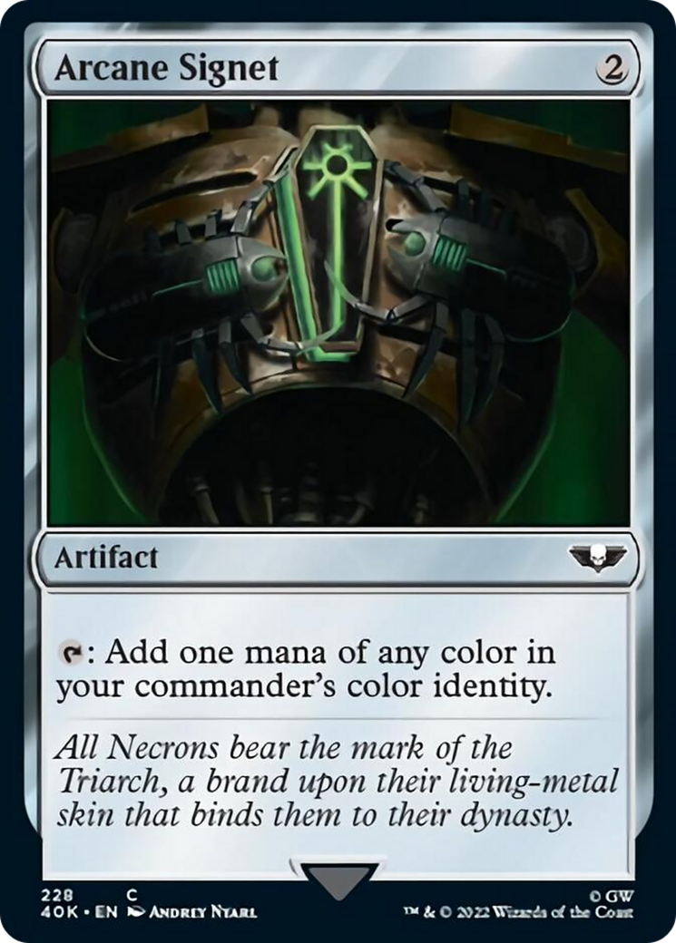Arcane Signet (228) (Surge Foil) [Warhammer 40,000] | Shuffle n Cut Hobbies & Games