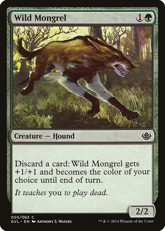 Wild Mongrel (Garruk vs. Liliana) [Duel Decks Anthology] | Shuffle n Cut Hobbies & Games
