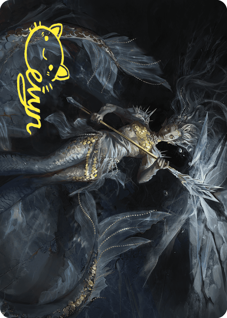 Sharae of Numbing Depths Art Card (Gold-Stamped Signature) [Wilds of Eldraine Art Series] | Shuffle n Cut Hobbies & Games