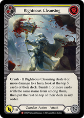 Righteous Cleansing [CRU027] 1st Edition Normal | Shuffle n Cut Hobbies & Games