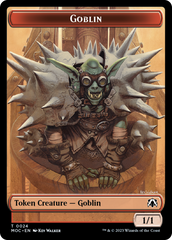 Goblin // Sliver Double-Sided Token [March of the Machine Commander Tokens] | Shuffle n Cut Hobbies & Games