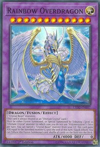 Rainbow Overdragon [LED2-EN037] Super Rare | Shuffle n Cut Hobbies & Games