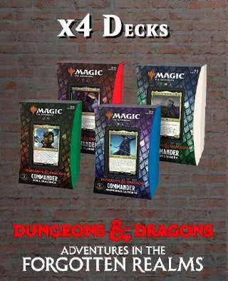 Adventures in the Forgotten Realms Commander Deck - Set of Five | Shuffle n Cut Hobbies & Games