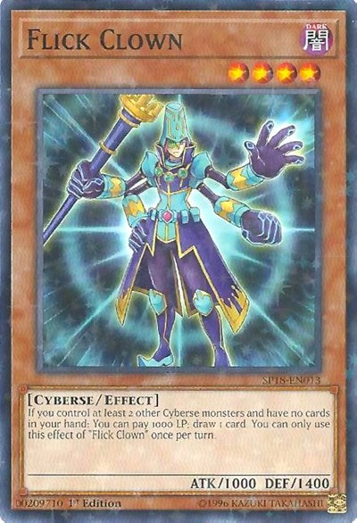 Flick Clown (Starfoil) [SP18-EN013] Starfoil Rare | Shuffle n Cut Hobbies & Games