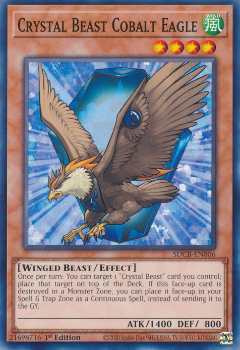 Crystal Beast Cobalt Eagle [SDCB-EN006] Common | Shuffle n Cut Hobbies & Games