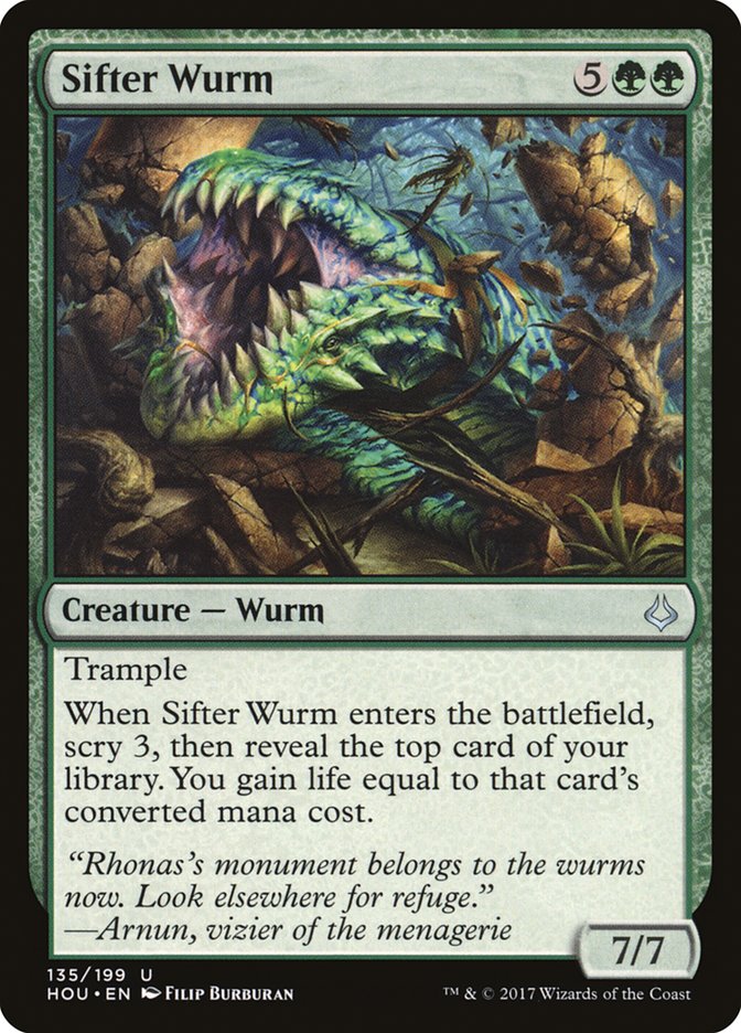 Sifter Wurm [Hour of Devastation] | Shuffle n Cut Hobbies & Games