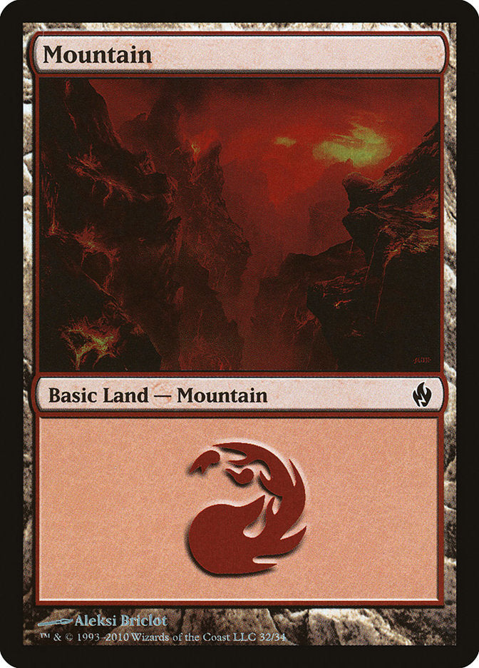 Mountain (32) [Premium Deck Series: Fire and Lightning] | Shuffle n Cut Hobbies & Games