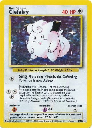 Clefairy (5/102) [Base Set Unlimited] | Shuffle n Cut Hobbies & Games