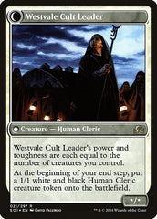 Hanweir Militia Captain // Westvale Cult Leader [Shadows over Innistrad Prerelease Promos] | Shuffle n Cut Hobbies & Games