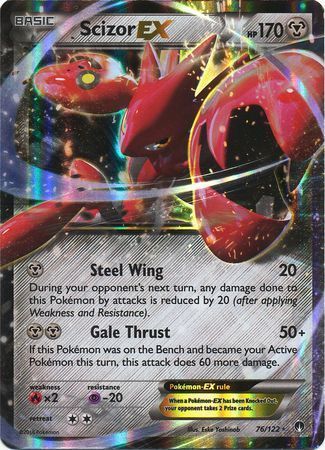 Scizor EX (76/122) (Jumbo Card) [XY: BREAKpoint] | Shuffle n Cut Hobbies & Games