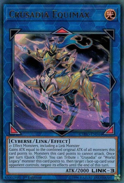 Crusadia Equimax [CYHO-EN044] Ultra Rare | Shuffle n Cut Hobbies & Games