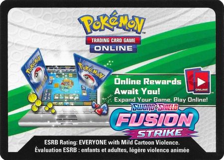 Sword & Shield Fusion Strike TCG Live Codes | Shuffle n Cut Hobbies & Games