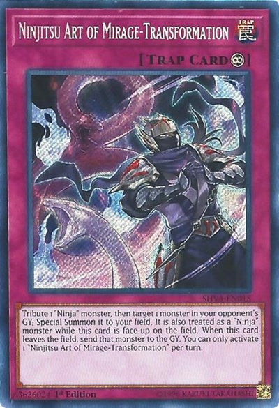 Ninjitsu Art of Mirage-Transformation [SHVA-EN015] Secret Rare | Shuffle n Cut Hobbies & Games