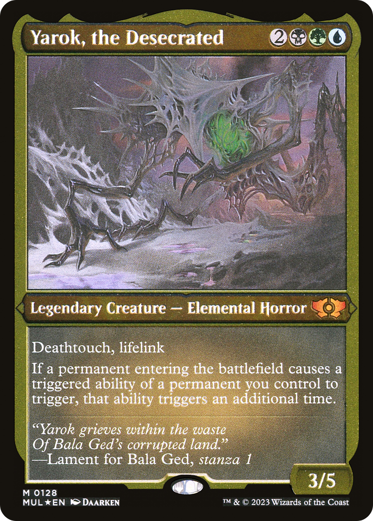 Yarok, the Desecrated (Foil Etched) [Multiverse Legends] | Shuffle n Cut Hobbies & Games