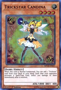 Trickstar Candina [MP18-EN037] Ultra Rare | Shuffle n Cut Hobbies & Games