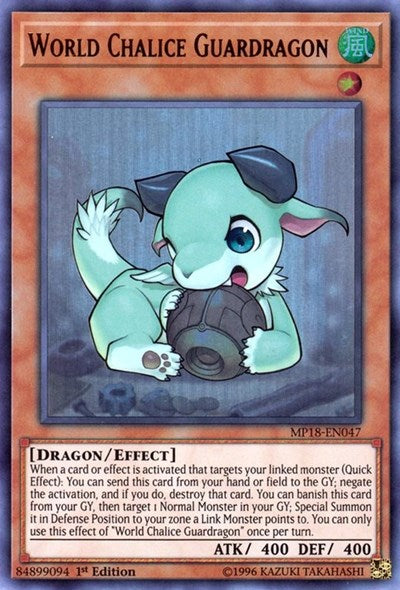 World Chalice Guardragon [MP18-EN047] Ultra Rare | Shuffle n Cut Hobbies & Games