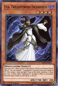 Lyla, Twilightsworn Enchantress [MP18-EN051] Super Rare | Shuffle n Cut Hobbies & Games