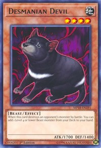 Desmanian Devil [MP18-EN191] Rare | Shuffle n Cut Hobbies & Games