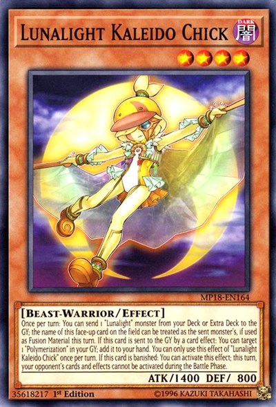 Lunalight Kaleido Chick [MP18-EN164] Common | Shuffle n Cut Hobbies & Games