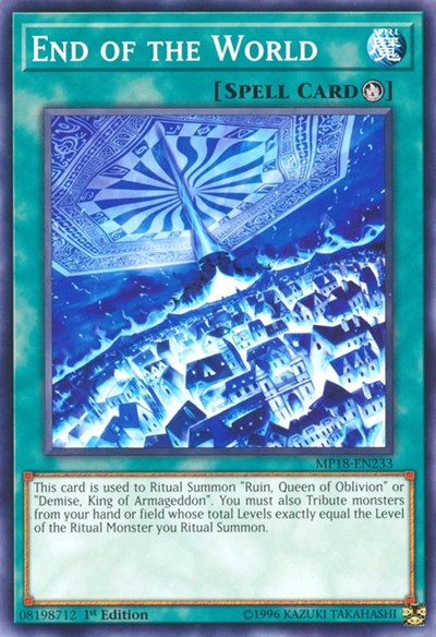 End of the World [MP18-EN233] Common | Shuffle n Cut Hobbies & Games