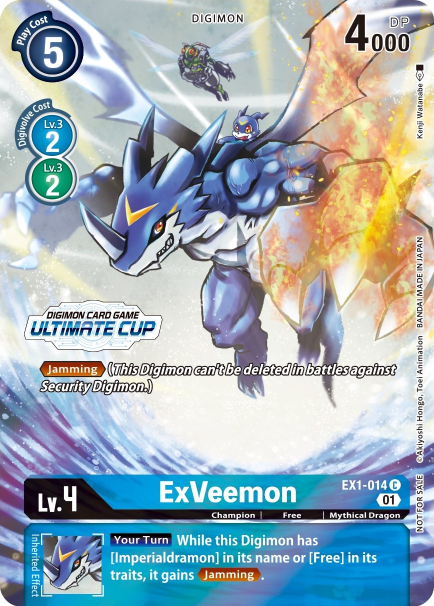 ExVeemon [EX1-014] (April Ultimate Cup 2022) [Classic Collection Promos] | Shuffle n Cut Hobbies & Games