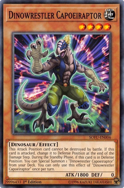 Dinowrestler Capoeiraptor [SOFU-EN006] Common | Shuffle n Cut Hobbies & Games