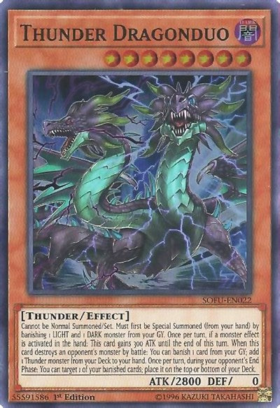 Thunder Dragonduo [SOFU-EN022] Super Rare | Shuffle n Cut Hobbies & Games