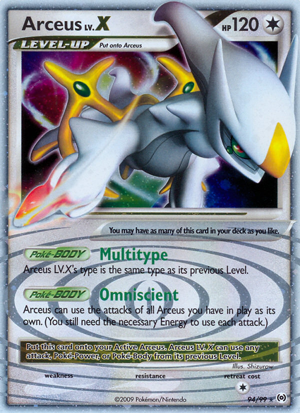 Arceus LV.X (94/99) [Platinum: Arceus] | Shuffle n Cut Hobbies & Games