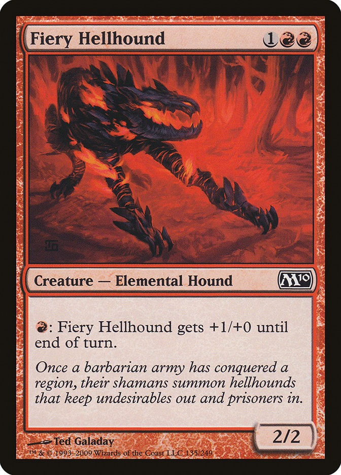 Fiery Hellhound [Magic 2010] | Shuffle n Cut Hobbies & Games