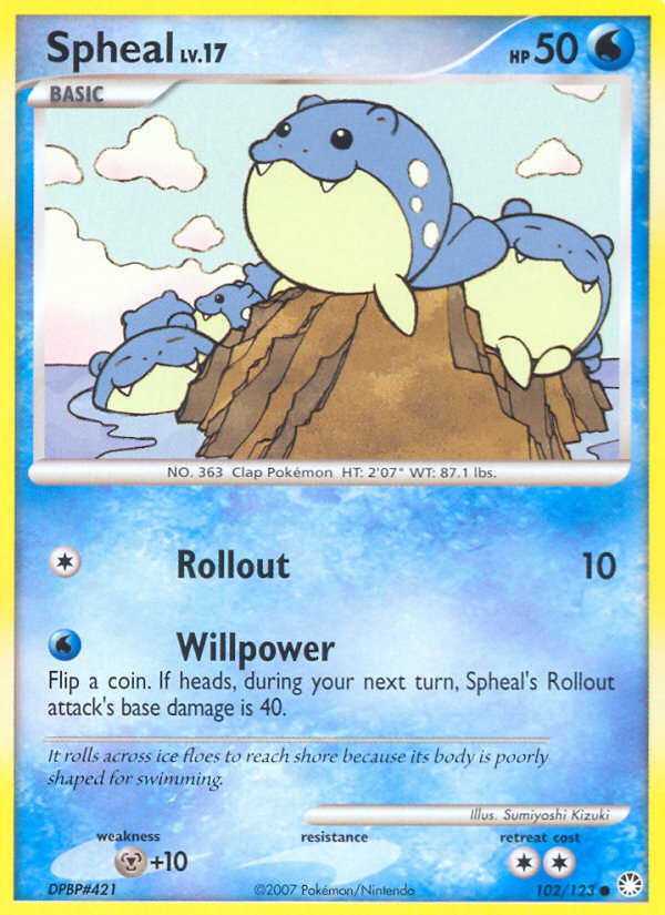 Spheal (102/123) [Diamond & Pearl: Mysterious Treasures] | Shuffle n Cut Hobbies & Games