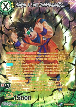 Ginyu, a New Transformation (SPR) [BT12-088] | Shuffle n Cut Hobbies & Games