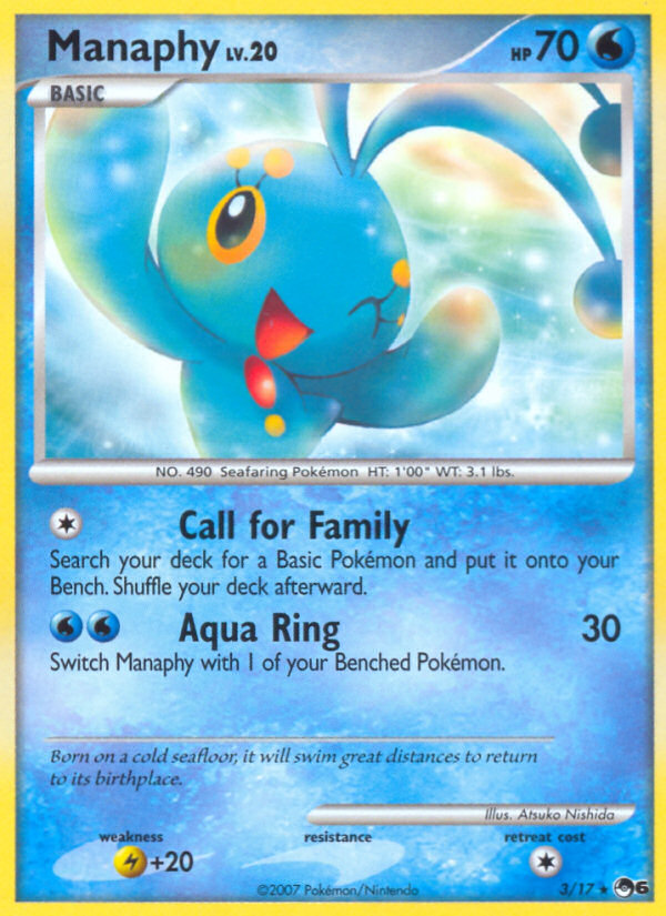 Manaphy (3/17) [POP Series 6] | Shuffle n Cut Hobbies & Games