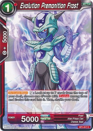 Evolution Premonition Frost [BT1-017] | Shuffle n Cut Hobbies & Games