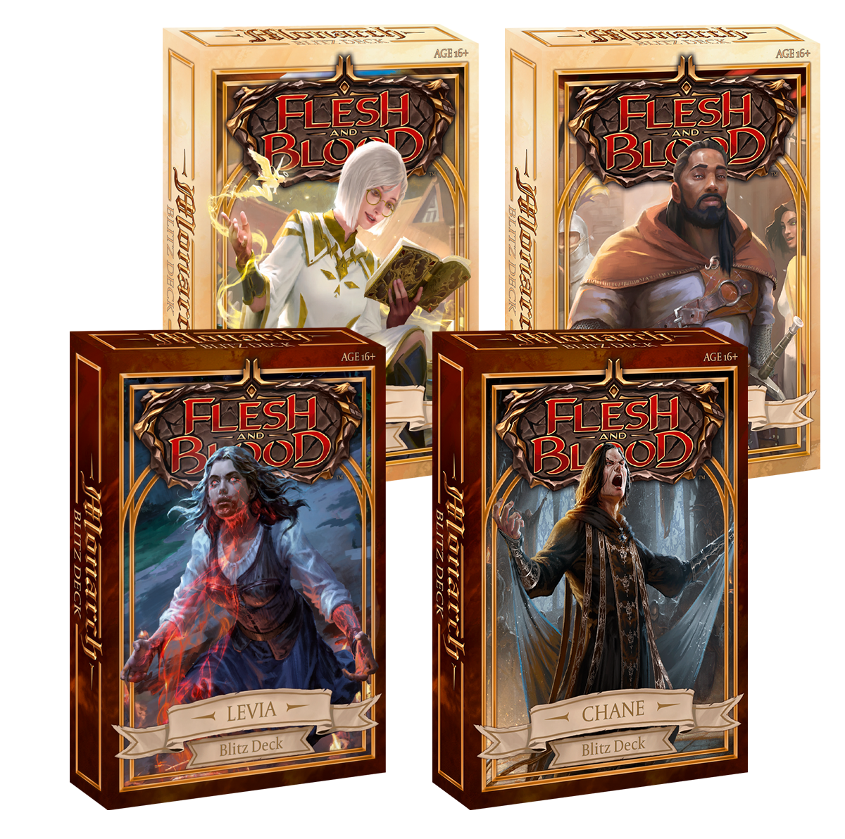 MONARCH: BLITZ DECK SET OF FOUR | Shuffle n Cut Hobbies & Games