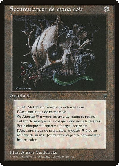 Black Mana Battery (French) - "Accumulateur de mana noir" [Renaissance] | Shuffle n Cut Hobbies & Games