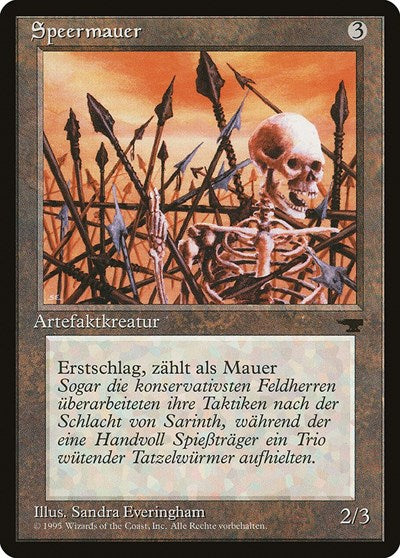 Wall of Spears (German) - "Speermauer" [Renaissance] | Shuffle n Cut Hobbies & Games