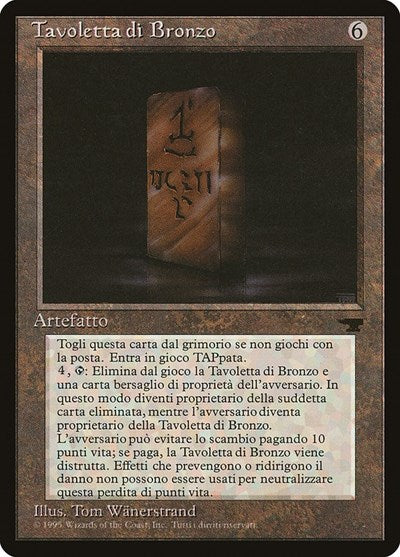 Bronze Tablet (Italian) - "Tavoletta di Bronzo" [Rinascimento] | Shuffle n Cut Hobbies & Games