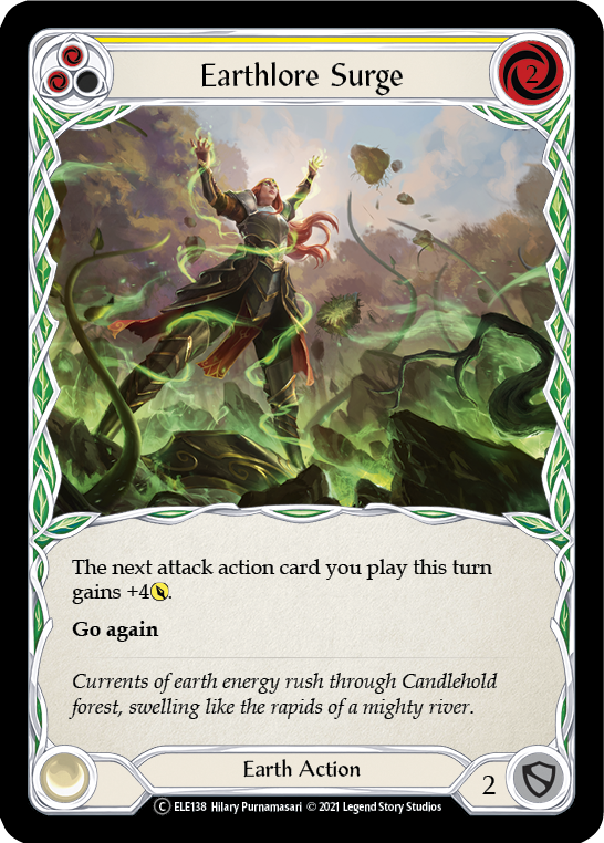 Earthlore Surge (Yellow) [U-ELE138] Unlimited Rainbow Foil | Shuffle n Cut Hobbies & Games