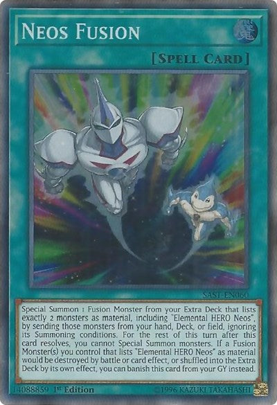 Neos Fusion [SAST-EN060] Super Rare | Shuffle n Cut Hobbies & Games