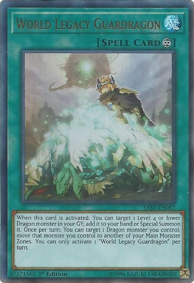 World Legacy Guardragon [SAST-EN062] Ultra Rare | Shuffle n Cut Hobbies & Games
