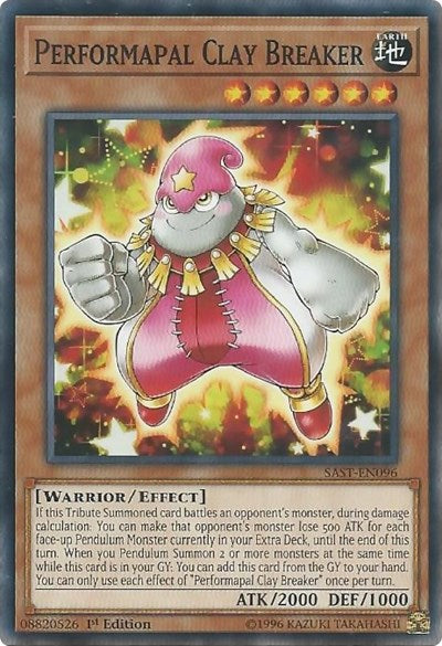 Performapal Clay Breaker [SAST-EN096] Common | Shuffle n Cut Hobbies & Games