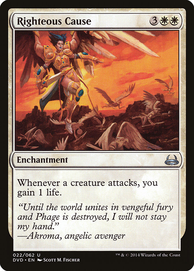 Righteous Cause (Divine vs. Demonic) [Duel Decks Anthology] | Shuffle n Cut Hobbies & Games