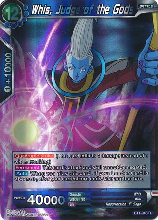 Whis, Judge of the Gods [BT1-043] | Shuffle n Cut Hobbies & Games