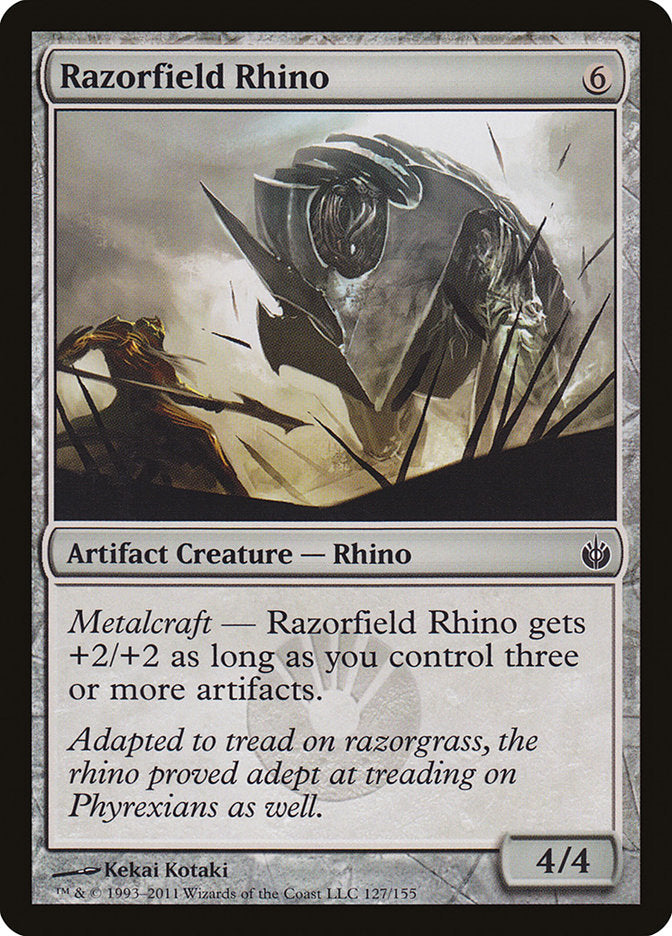 Razorfield Rhino [Mirrodin Besieged] | Shuffle n Cut Hobbies & Games