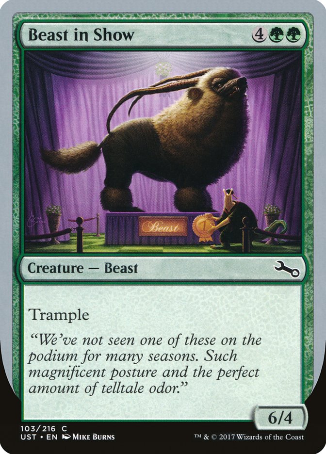 Beast in Show ("We've not seen one...") [Unstable] | Shuffle n Cut Hobbies & Games